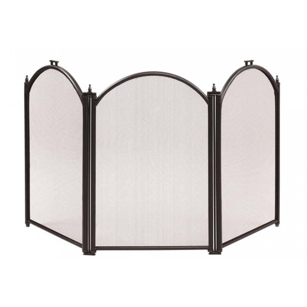 Экран каминный C03011BK (3 секции, 60х95см, черный)