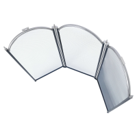 Экран каминный C03011АSК (3 секции, 60х95см, черный/серебро)