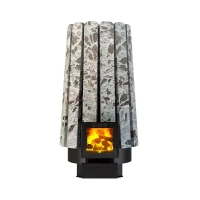 Дровяная банная печь Grill'D Cometa Vega 180 Long Stone (Серпентинит)