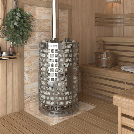 Печь для бани Эверест "Steam Master" 60 INOX (320М) б/в диаметр дымохода: 120 мм